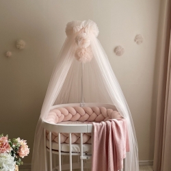 Baldachin patut bebe ivory